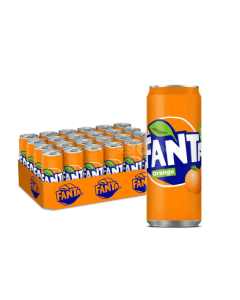 Fanta Orange Carbonated Soft Drink Can