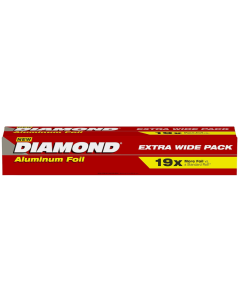 Diamond Aluminium Foil Silver 37.5sq ft